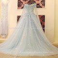 Vestido de Noiva Vintage Appliques en dentelle Crystal Waist Robe de Mariage Robes de mariée Robe de mariée MW950